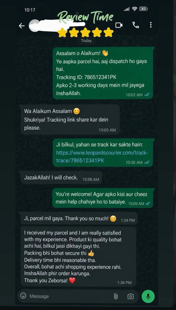 Customer review