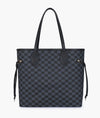Zeborsa Checkered Tote Black